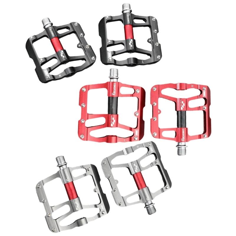 Pedals Mountain Bike Pedals Light Weight Aluminum Bicycles Platform Pedals with Nonslip Studs Sealed Bearing