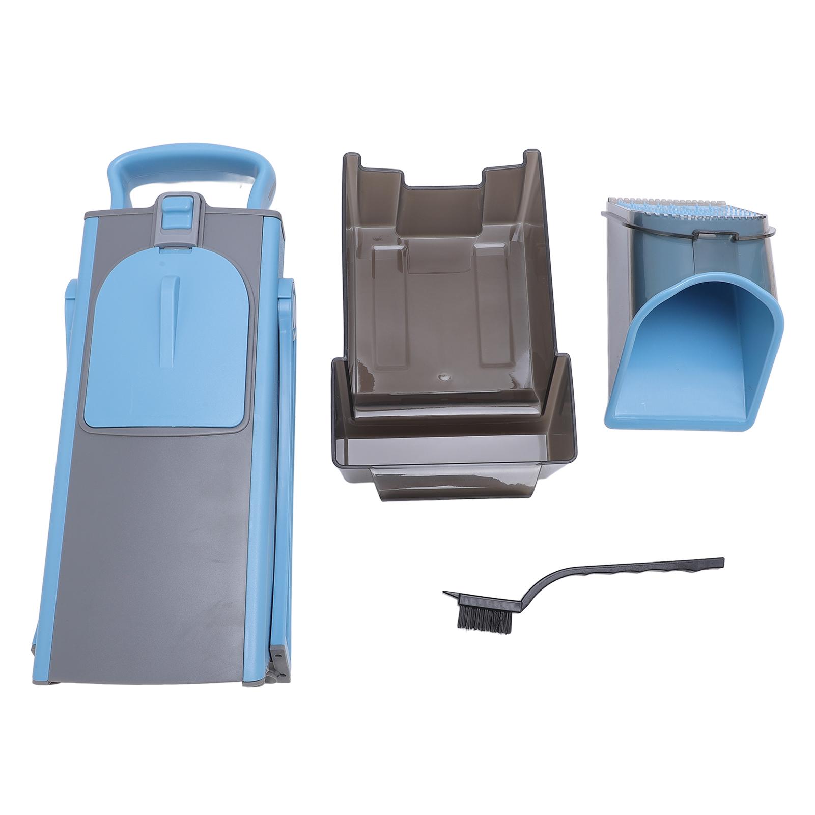 

Овощерезка Измельчитель продуктов Регулируемый Измельчитель продуктов Терка Шинковка для дома Кухня Зеленый L(for 6.5-9kg) синий