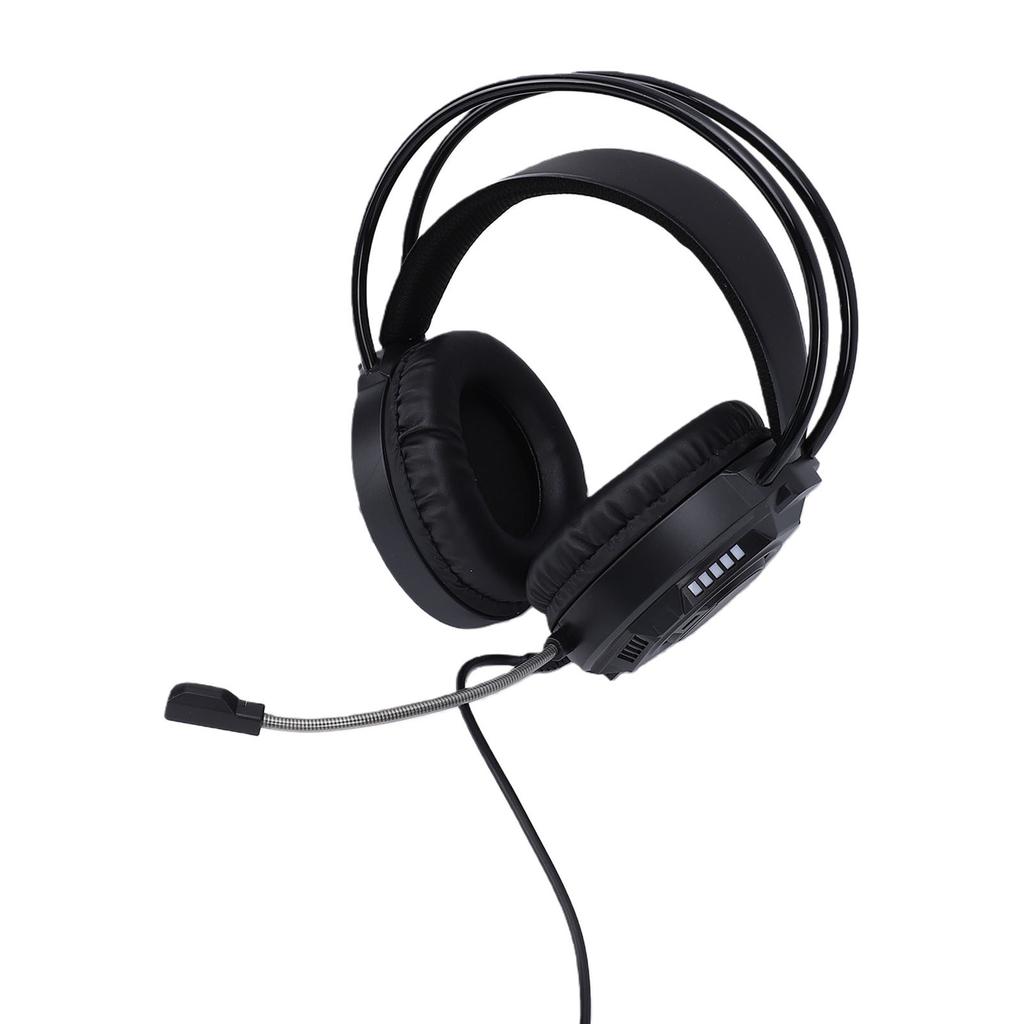 3.5mm Wired Gaming Headset 7.1 Surround Sound RGB Headphones with Noise Cancelling Mic 50mm Driver Unit Memory Foam