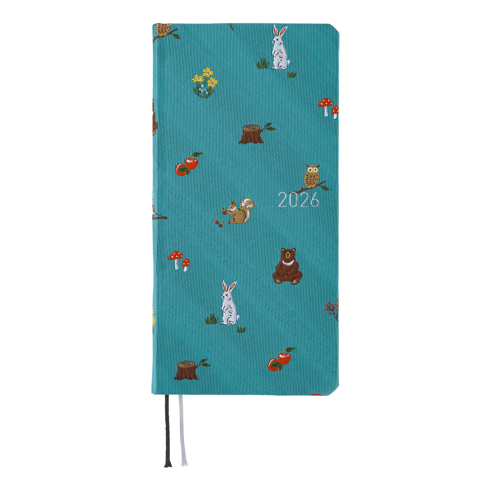 

Еженедельник Hobonichi Techo 2026 Weeks Tie the Forest, начало в январе, еженедельный, тонкий, вертикальный и главный/в планере, слева,