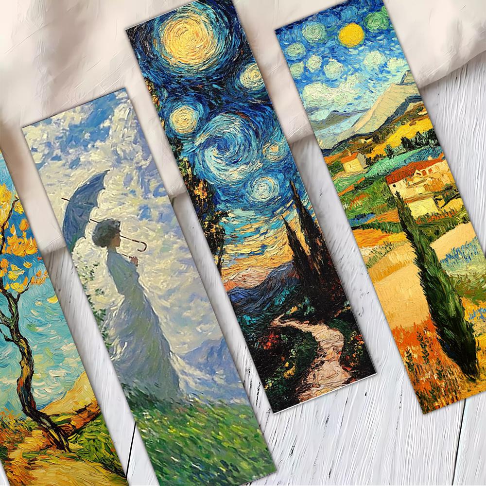 32 Stück, Van Gogh Ölgemälde Serie Lesezeichen für Lehrer, Leser und Fans, Lesezeichen, Geschenke, Partys, Geburtstage