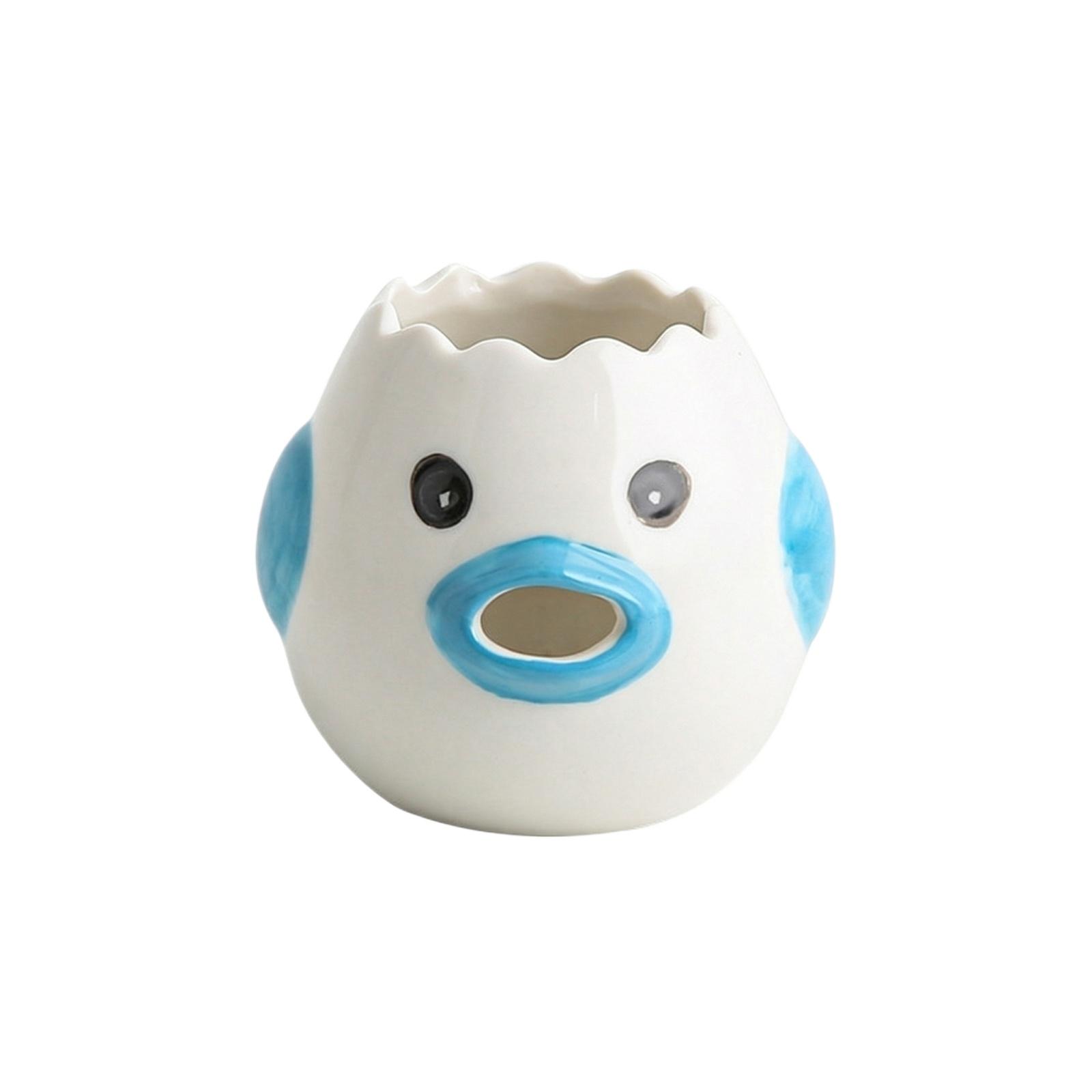 

Ceramic Egg Separator, Household Egg Yolk Filter One Size синий