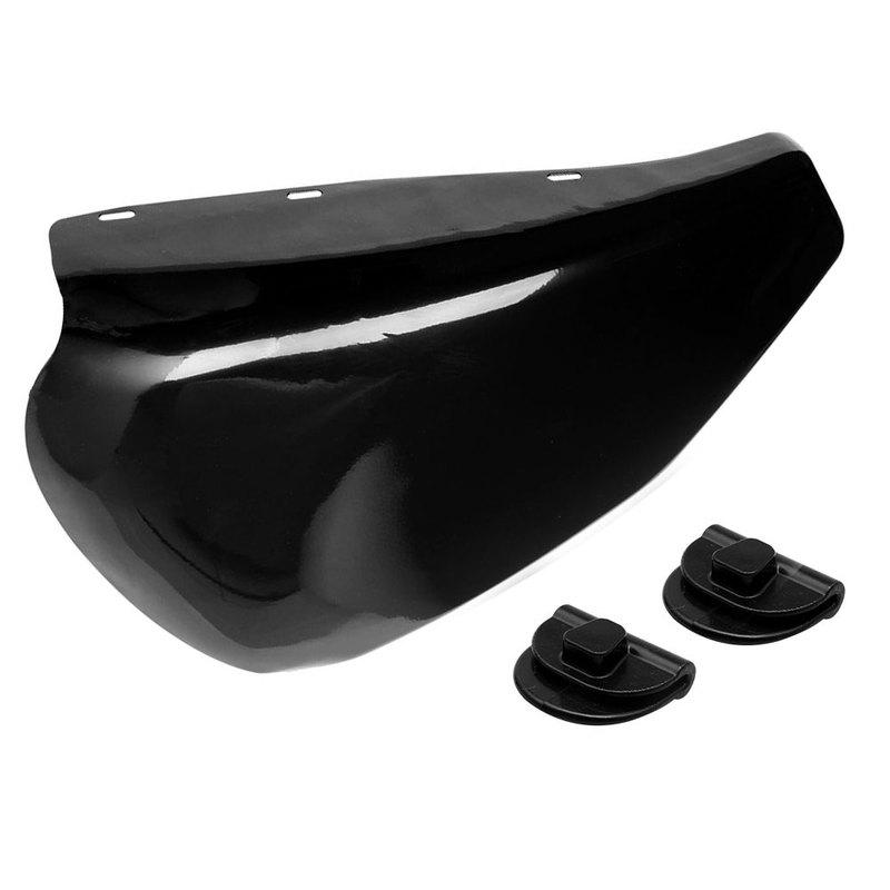 Couvercle de batterie côté gauche Noir Brillant/Mat et Chrome pour Harley Sportster Iron XL883 XL1200 X48 2009-2013 2014-