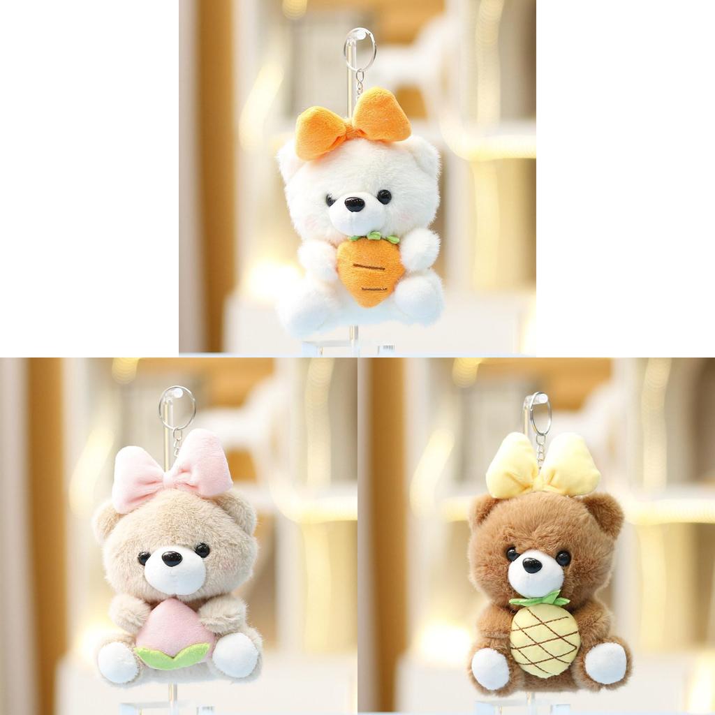 Adorable Plush Bear Pendant For Bag Kids Gift With Highquality Material