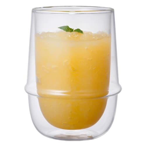 KINTO KRONOS Double-Walled Ice Tea Glass, 350ml, Heat-Resistant, Microwave and Dishwasher Safe, Gift, 23106