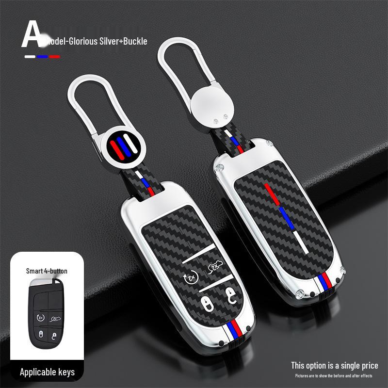 JEEP Jeep Key Case for Compass, Grand Commander, Free Light & Grand Cherokee