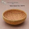 Handmade Bamboo Woven Round Storage Basket