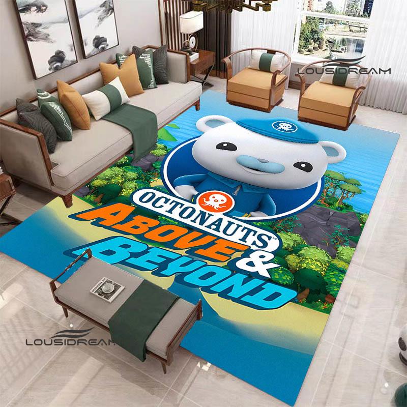 3D The-Octonauts cartoon printed carpet Living room bedroom non-slip carpets Yoga mat Outdoor carpet kawaii rug birthday gift