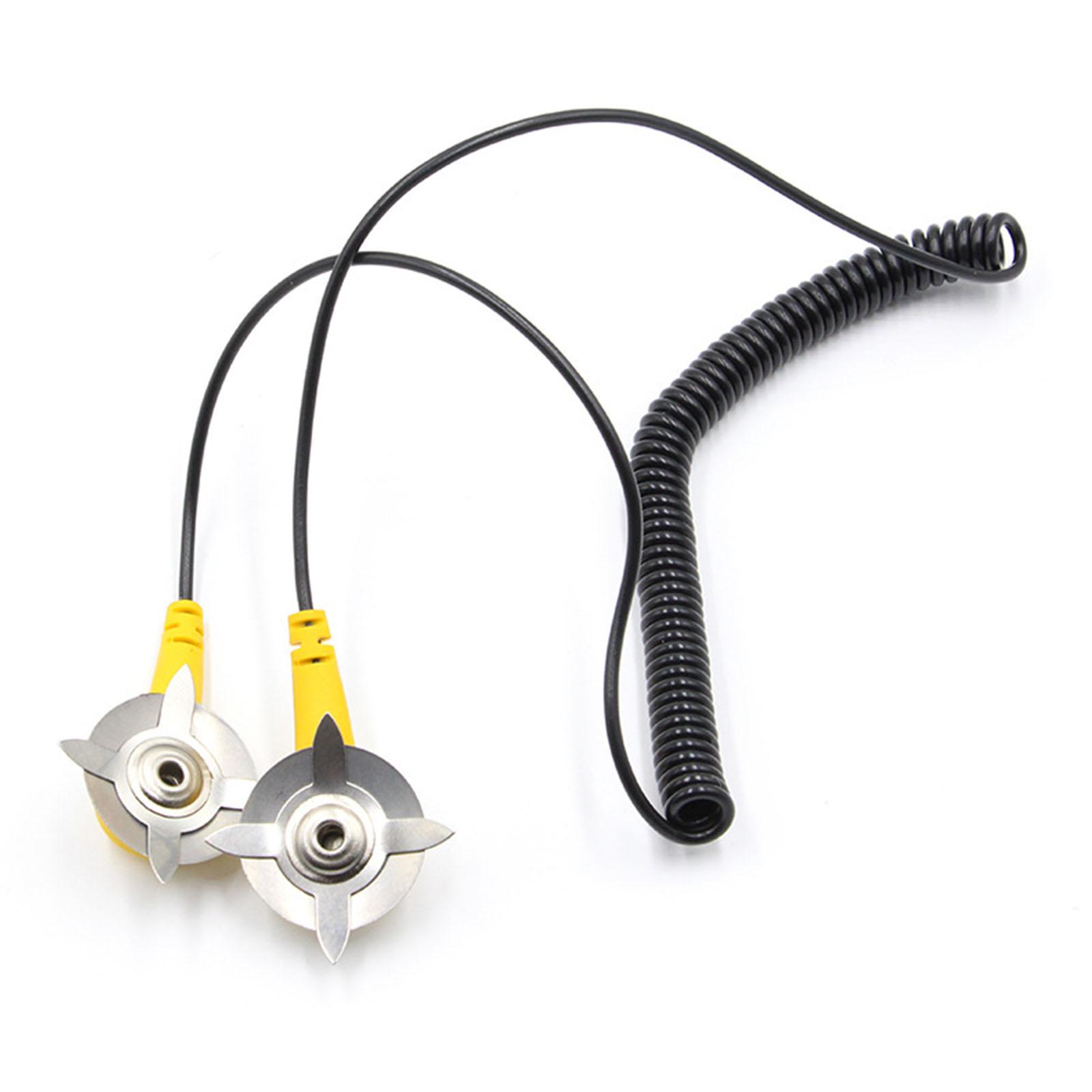 

Conductive Electrostatic Grounding Wire Anti Static Spring Grounding Wire Electrostatic Adjustable 180cm Grounding Cord 1