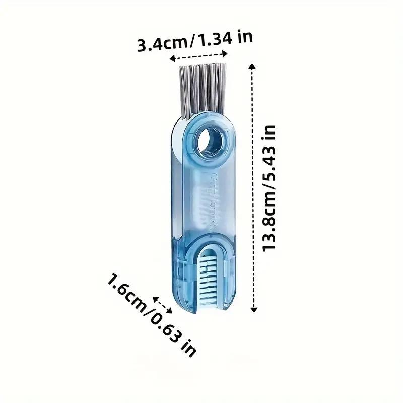 3 In 1 Bottle Gap Cleaner Brush Multifunctional Brush Cup Crevice Cleaning Tools Kitchen Mini Silicone Cup-Holder Cleaning Brush