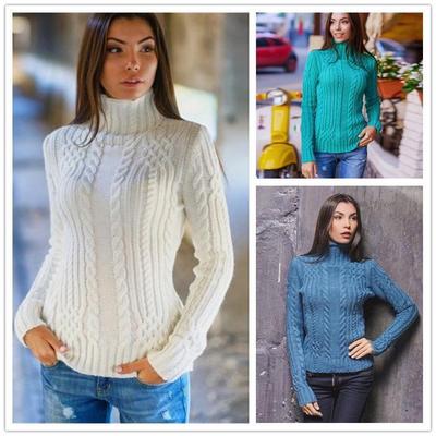 2024 Women's High Neck Slim Fit Fashion Sweater - New Spring/Autumn Arrivals