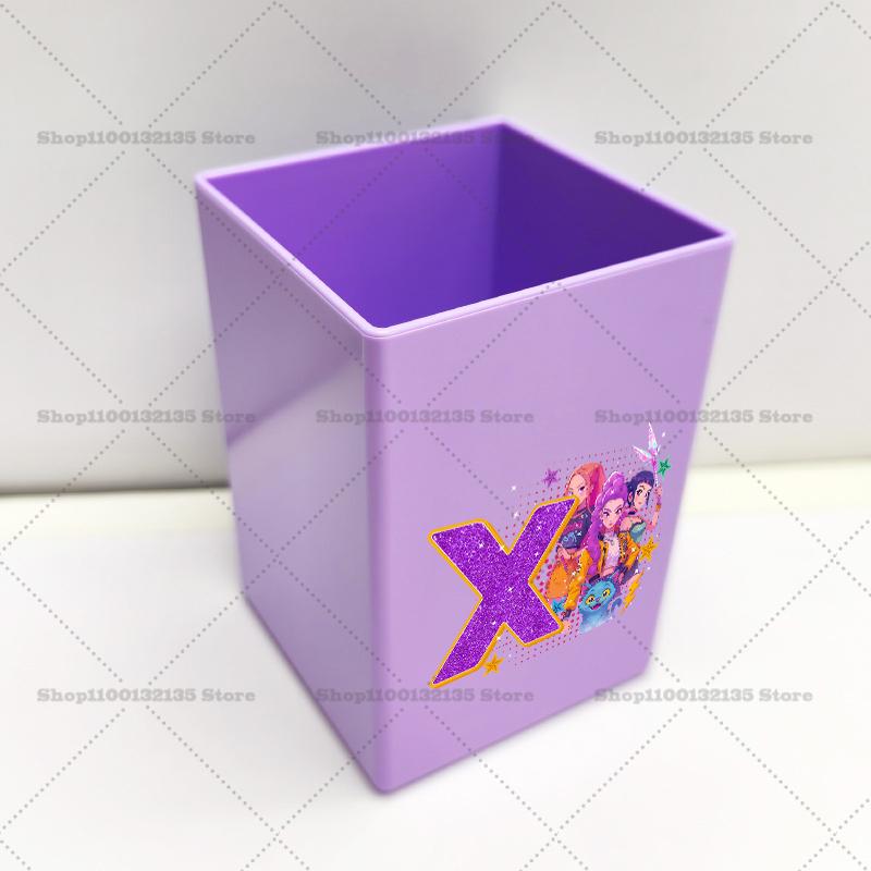 

Kpop Demon Hunters Pen Holder Cartoon Anime Pattern Print Office Desk Accessories Boy Girl Stationery Pencil Organize Home Perfect Gift