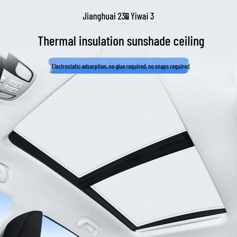 Compatible with Jianghuai 23 Yuyu 3: Sunroof Sunshade for Heat Insulation, Privacy, and Camping