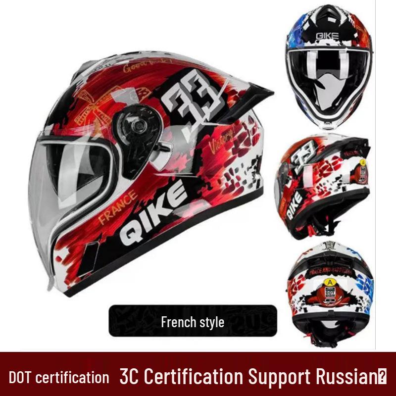 2025 Ghost Face Dual Visor Motorcycle Helmet: Anti-fog Full Face, Unisex with Drinking Feature