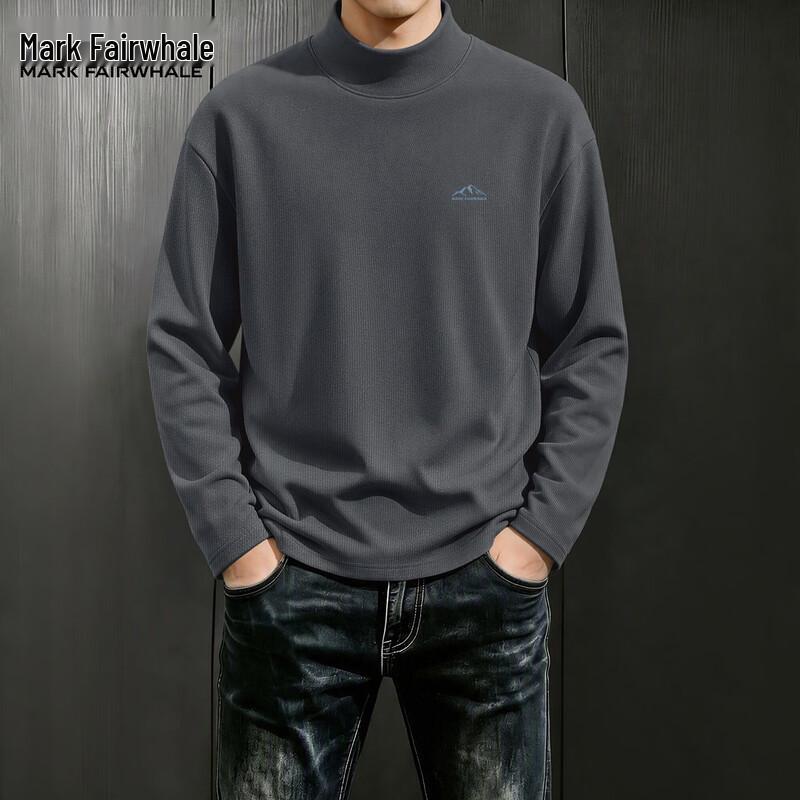 Mark Fairwhale Men's Long-Sleeve Mock Neck Casual Thermal Top
