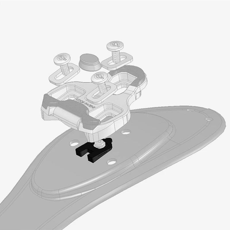 Road Bike Cleats Compatible with LOOK KEO Pedals 0/4.5/9 Degree Float Self Lock Shoe Cleats Cycling Replacement Lock Chip for LO 6