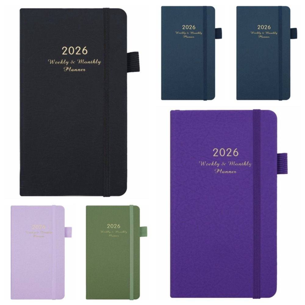 Portable Weekly Monthly Planner Convenient Schedule Writing Diary 2026 Weekly Plan Notebook  Record