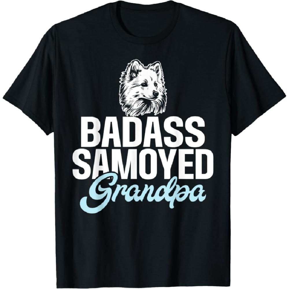 

Badass Samoyed Grandpa T-Shirt XXXXXL чёрный