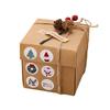 100-500pcs Merry Christmas Snowman Sticker Christmas Party Decor Sticker New Year Gift Box Sealed Baking Cake Tag
