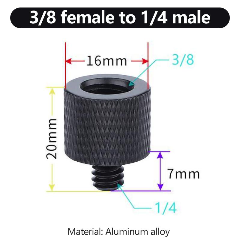 1/4 to 3/8 M5 M6 M8 Male to Female Conversion Thread Screws Tripod Screw Mount Adapter For GoPro insta360 DJI OSMO Action Camera