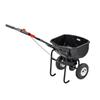 Walk Behind Spreader, 60LBS Capacity, Push Spreader with Hopper Grate, 0-9.8 Ft Spreading Width, 8 In All Terrain Pneumatic Tires, Garden & Lawn