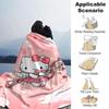 1pc Hello Kitty Cupid Blanket Lightweight Flannel Throw for Sofa Bed Travel Camping Livingroom Office Couch Chair