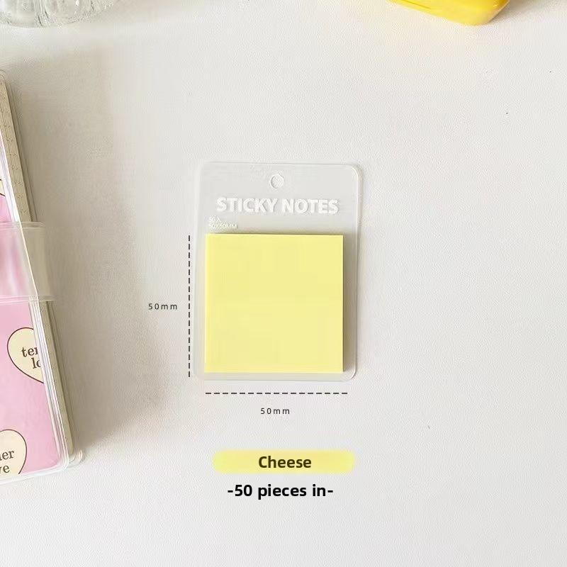 Colored PET Transparent Morandi Square Sticky Notes Index Tabs Reusable Page Markers for School Office Focus Highlighting