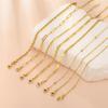 Figaro Beads Herringbone Chain Bracelet for Women Men Stainless Steel Wrist Jewelry Twist Box Rope Chains Waterproof Accessories