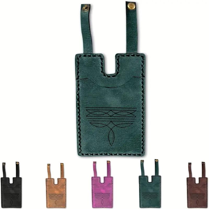 Cross-Border Western Boot Wallet with Snap Strap