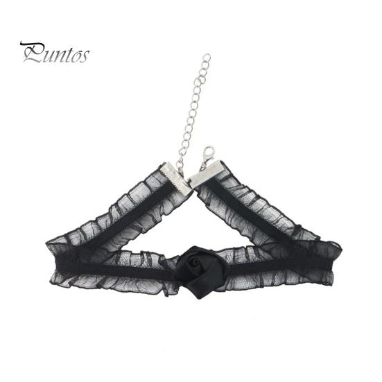 Lightweight Festival Headgear Halloween Spider Web Headband, Black Lace Choker Collar with Rose, Wizard Costume Headband Accessory for Women
