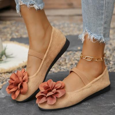 Fashion Women Flats Fashion Casual Flower Single Sneakers Women Spring New Pointed Toe Flat Shoes for Women Mary Jane Large Size Loafers