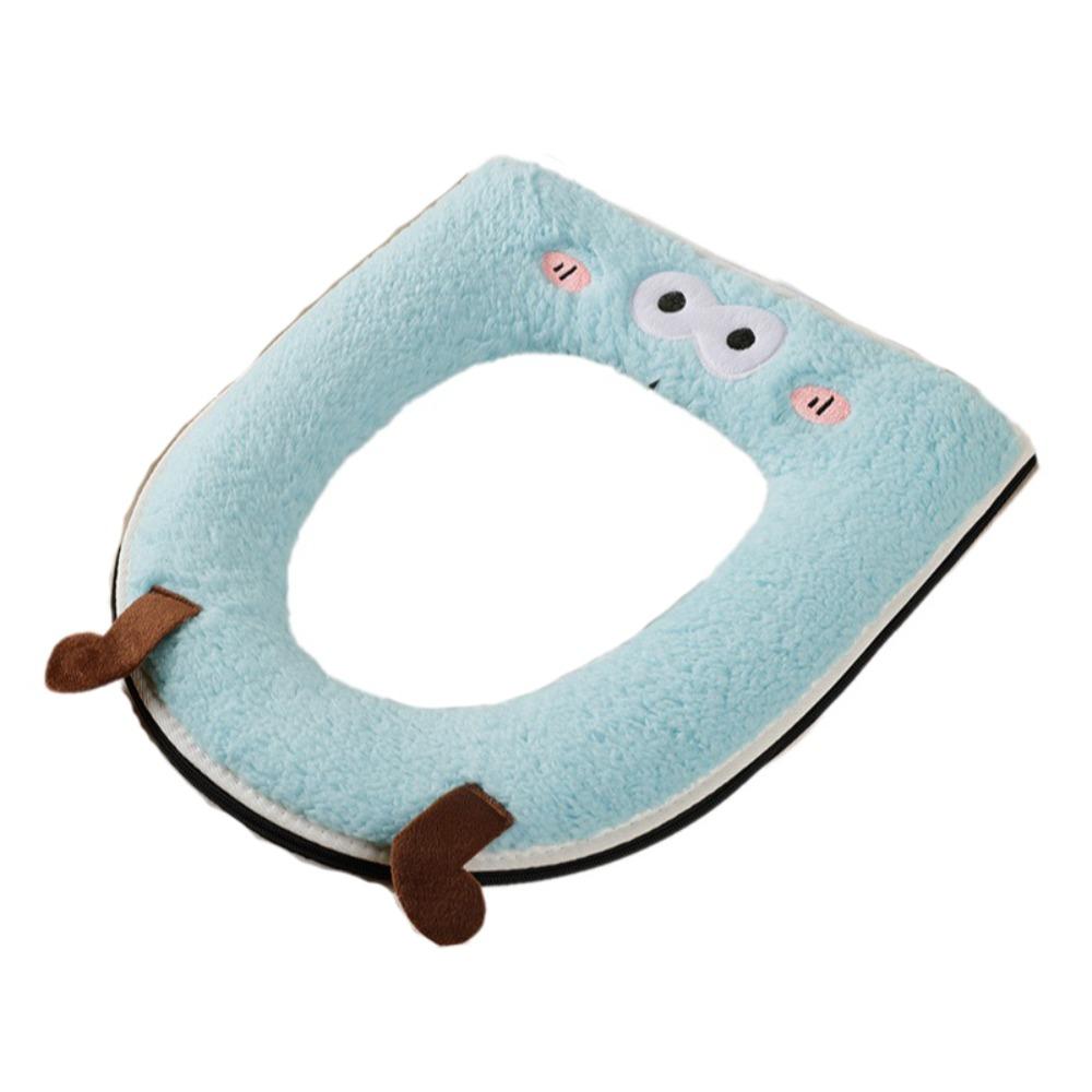 Warm Toilet Seat Cushion Cartoon Washable Toilet Cushion Easy Install Toilet Pad  Home Toilet