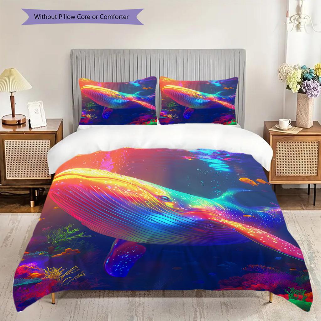 Walmuster Bettwäsche Steppdecke Set Bettbezug Kissenbezug Heimdekoration Geburtstagsgeschenk (1 Bettbezug + 2 Kissenbezüge, ohne Füllung)