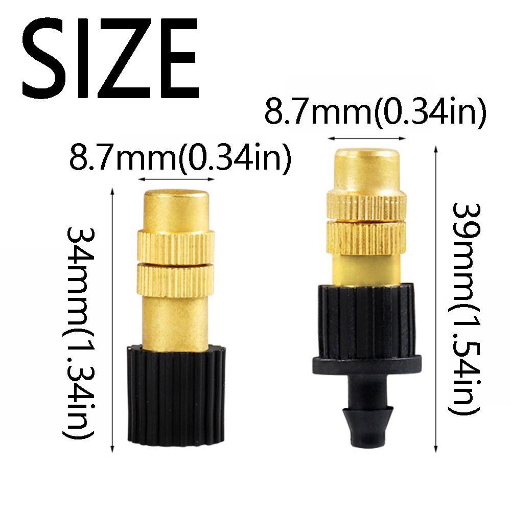 10Pcs Atomizing Design Misting Nozzles Adjustable Spray Garden Sprinklers Plant Watering