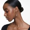 Swarovski Dextera hoop earrings Asymmetrical design White Mixed metal finish 5558341