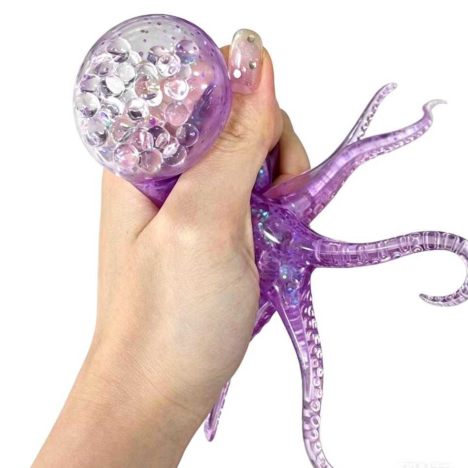 4 Styles Jellyfish Octopus Stress Balls For Kids Adults Squeeze Balls Sensory Fidget Toy Squishy Toys Gifts