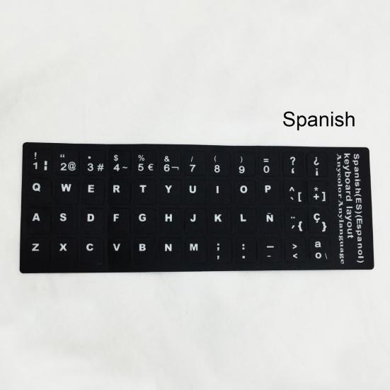 Adesivo Protetor para Teclado Multilíngue Fosco Sem Marcas Adesivo Universal para Teclado de Laptop