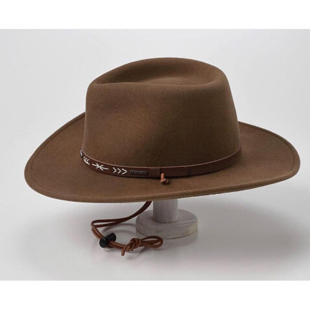 Used Brand new unused Stetson hat brown made in USA STETSON