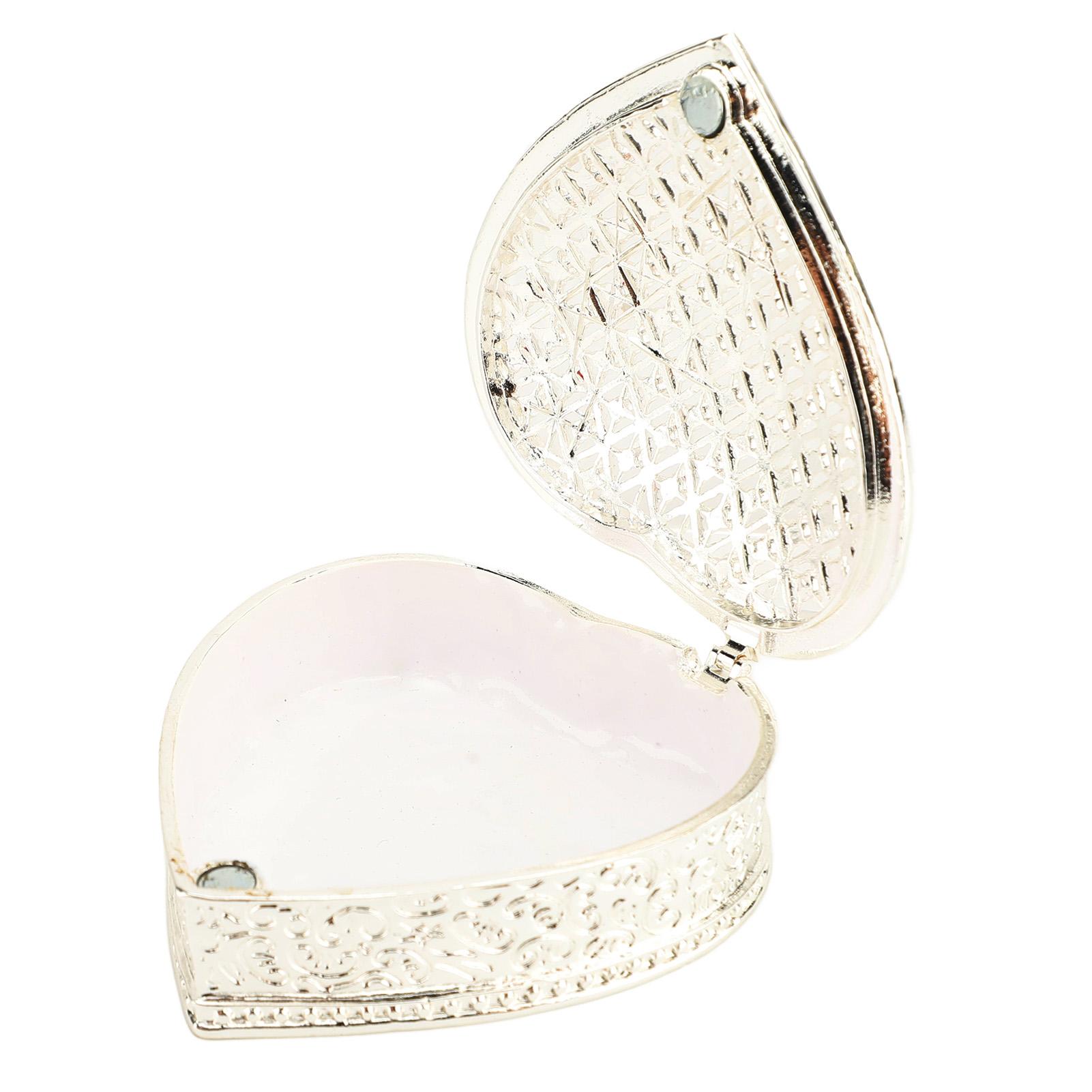 

Heart Shape Trinket Hollow Out Small Ear Keepsake Storage Box for Wedding Birthday Gift
