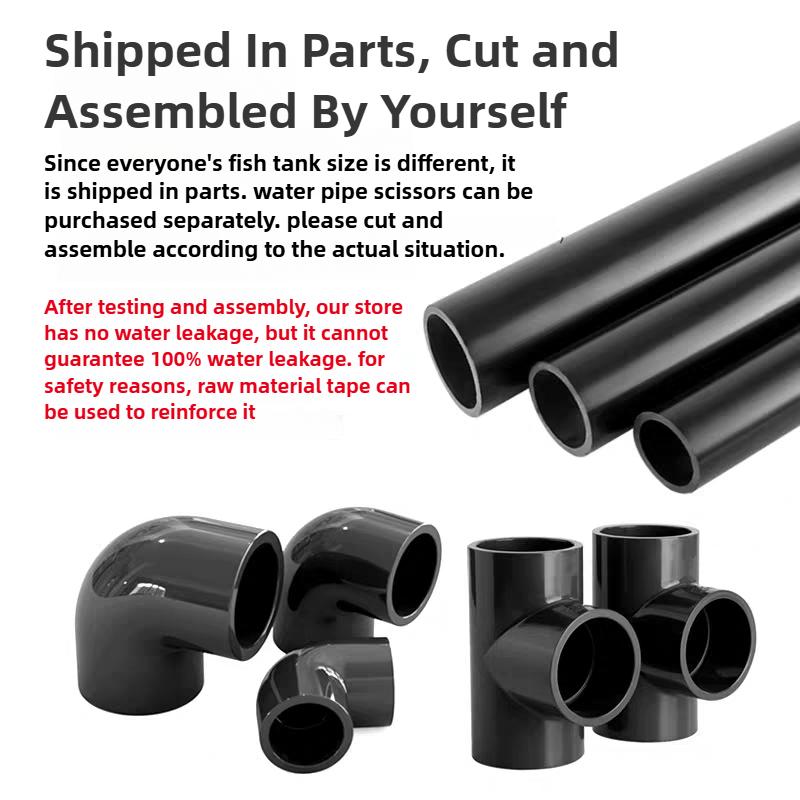 PVC Aquarium Water Inlet Outlet Pipe Tube Fitting Water Skimmer Inflow Outflow Fish Tank Filter Accessories Fishbowl Equipment