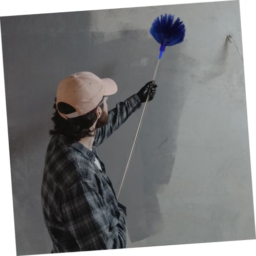 MUCKLILY Household Spider Web Cleaner, Flexible Design, Easily Cleans Hard-to-Reach Areas, Removes Spider Webs, Ultra-Fine Bristles, Easy To Clean, Ve