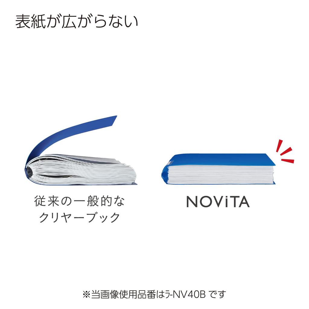 KOKUYO File Clear Book Novita Fixed Type A4 40 Sheets Pink RA-NV40P