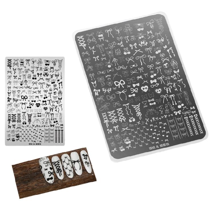 Roestvrij Stalen Nail Art Stempelplaten Professionele Templates Voor Gel Polish Applicatie