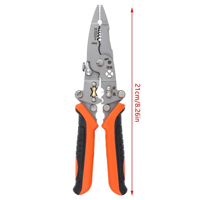 12 In 1 Universal Wire Stripping Pliers Multi-Function For Wire Peeling Cutting Dividing Electrical Work Tools