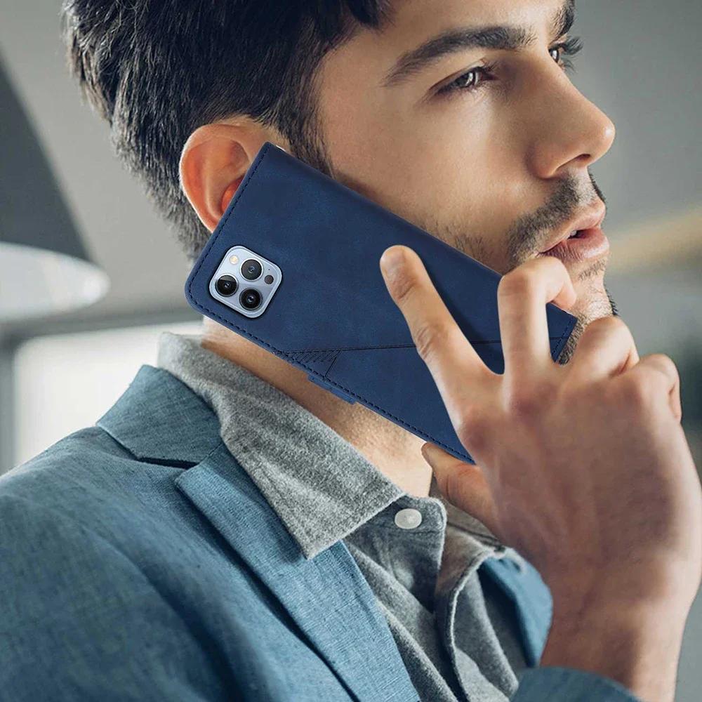 Leather Flip Wallet Case For Redmi 14C 13C 10C 10A Note 14 11 11S 10 10S Pro Xiaomi POCO C75 F6 X6 C40 M4 M5S Card Slot Cover