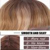 Short Wave Bob Wigs  for Women Natural Bangs Heat Resistant Wavy Synthetic Wig Daily Wear Cosplay Curly Hair