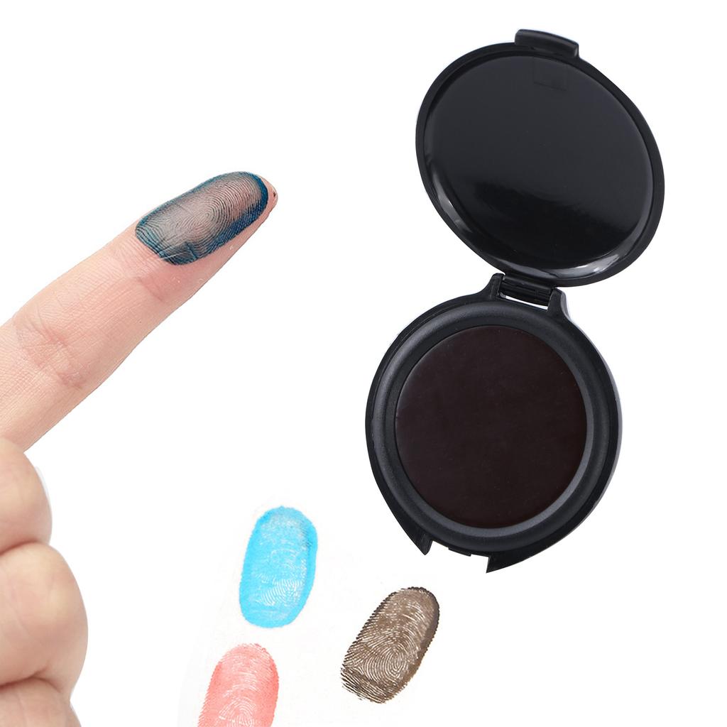 Thumb Print Ink Pad Fingerprint Ink Pad Practical Fingerprint Pad Quick Dry Ink Pads Office Supplies for Emergency Can