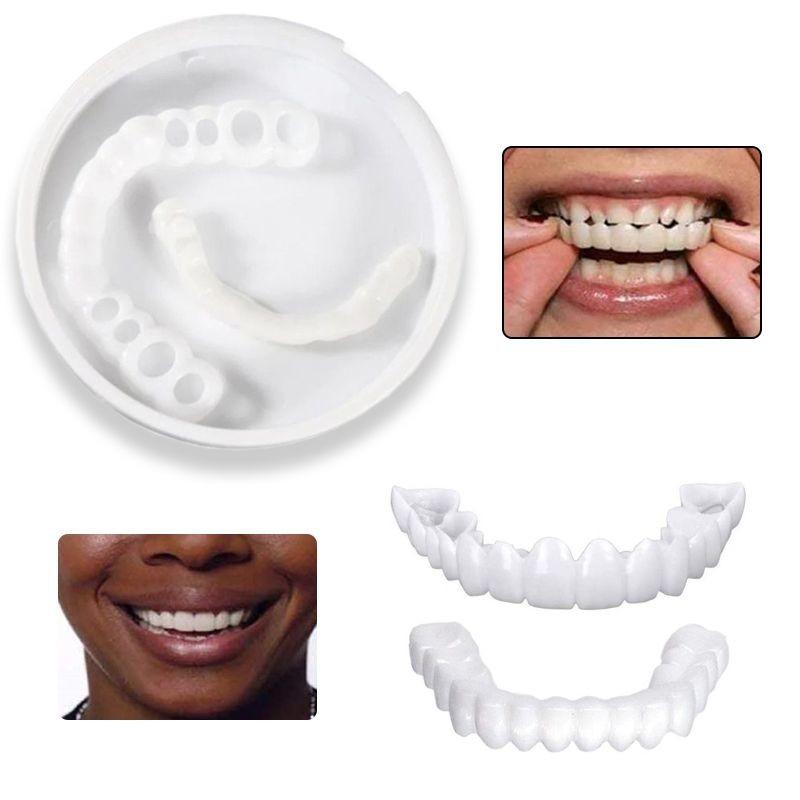 Lower Teeth Upper Dental Veneers Denture Tooth Cover Simulati Set