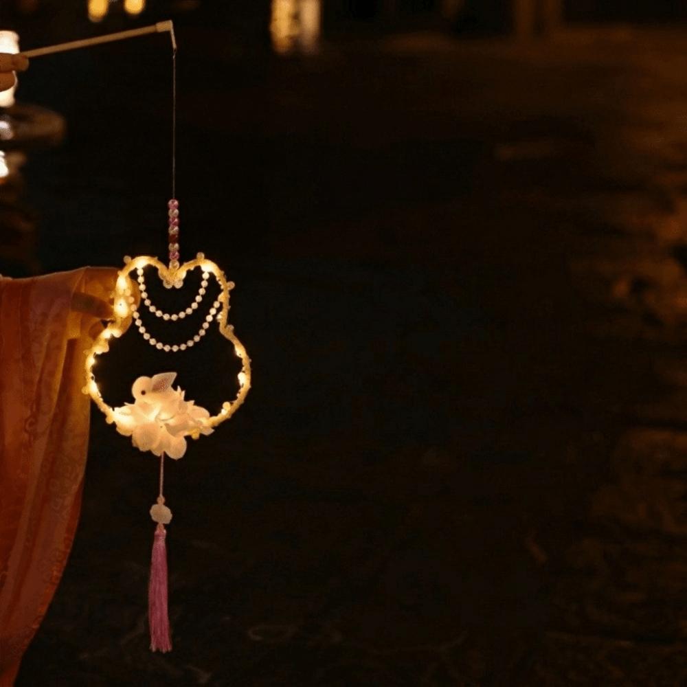 Chinese Style Children s Rabbit Lantern DIY Material Bag Bunny Handmade Lamp Hanfu Accessories