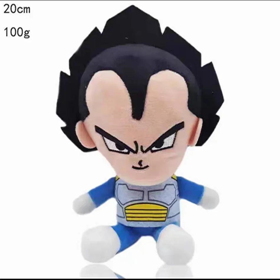 

20 см Dragon Ball Япония Аниме Плюшевые игрушки Супер Сайян Гоку Вегета Пикколо Транкс Гохан Мультяшная фигурка Набивные куклы Детские подарки